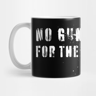 No Guns For The Rich (White Paint) Mug